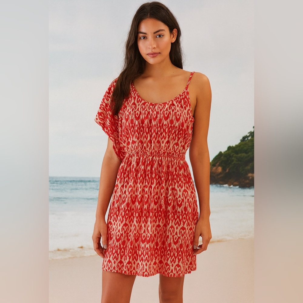 2 for $20✨Soprano Red and Cream Dress Batwing Sleeve Dress | Size Small